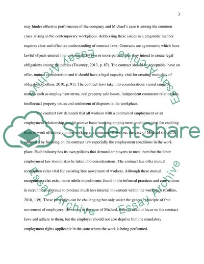 Employment Law and Contract Laws