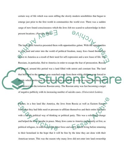 Jewish Migration to the United States