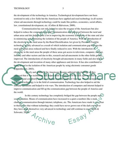 The Physical and Intellectual Isolation of the Americans