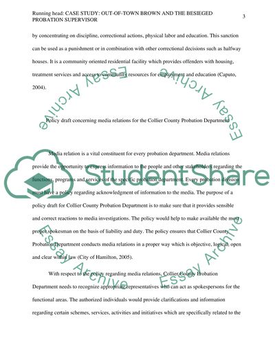 Case Study: Out-of-Town Brown and the Besieged Probation Supervisor