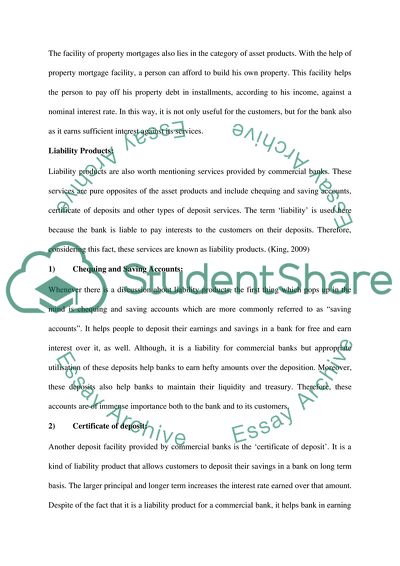 Services Provided by Commercial Banks