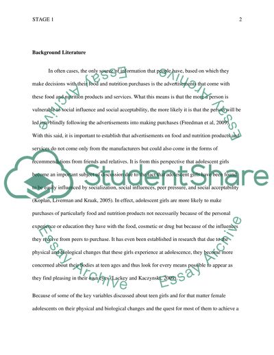 How Food and Nutrition Advertisements Influence the Perception on Eating Habits