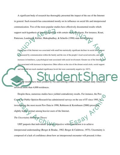 The Impact of E-world Usage on Sociability