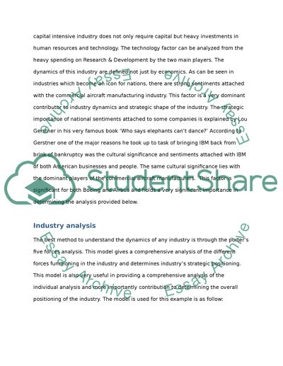 Strategic Management of Commercial Aircraft Industry
