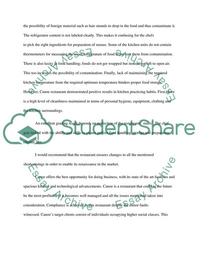 Analysis of Canoe Restaurant in Pasadena