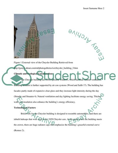 Case study of international/ global building