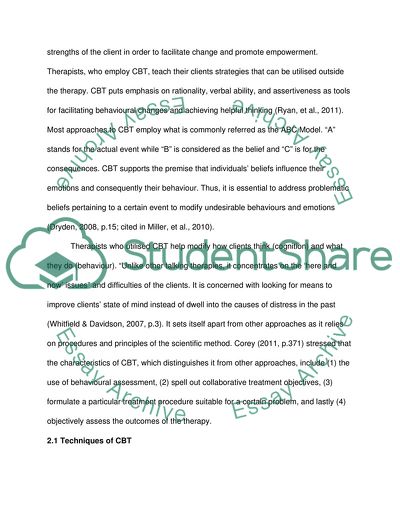 How Cognitive Behaviour Therapy Works