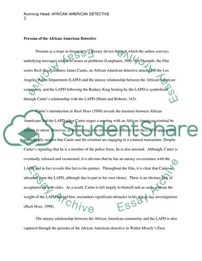 African American Detective in Film and Fiction