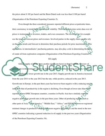 Domination of the Oil Market