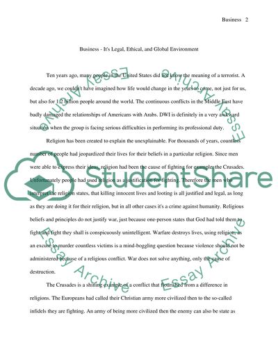 BUSINESS - Its Legal, Ethical, and Global Environment