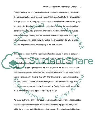 Information systems technology change: What Bert Painter does and does not tell us