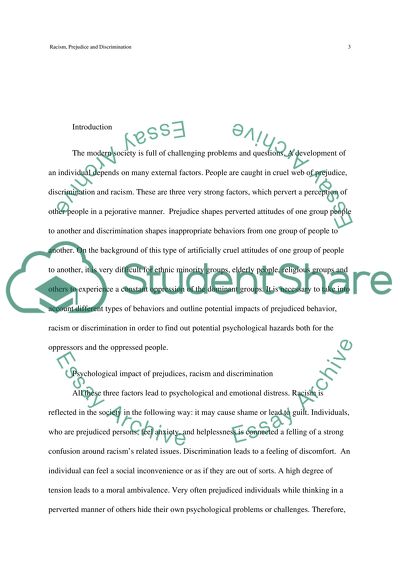 The Psychological Impact of Prejudices and Discrimination