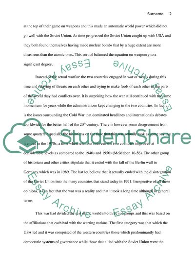 American and the Cold War