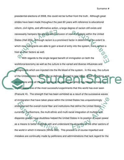 Sociology and Economic: An Analysis of Immigration in the United States