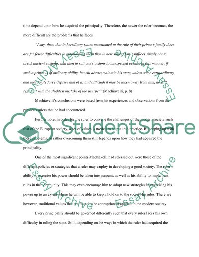 Machiavellis The Prince