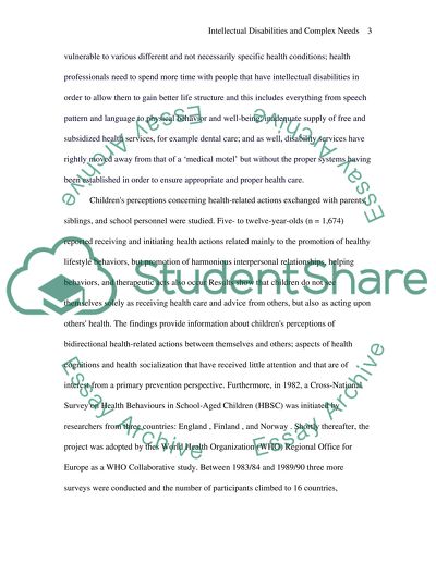 People With Intellectual Disabilities and Complex Needs