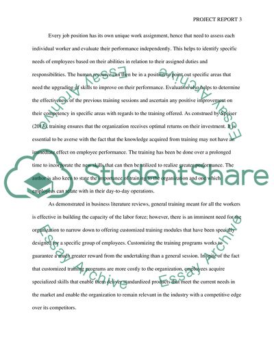 The Process of Executing the Training Program