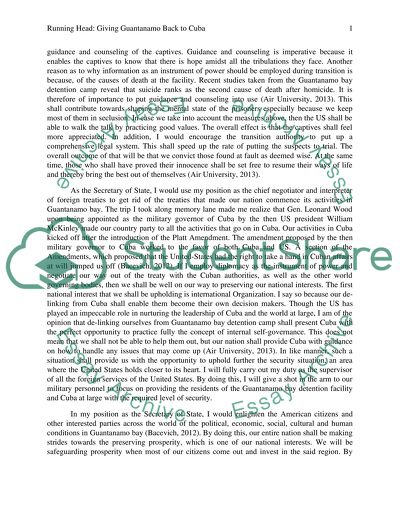 Giving Guantanamo back to Cuba