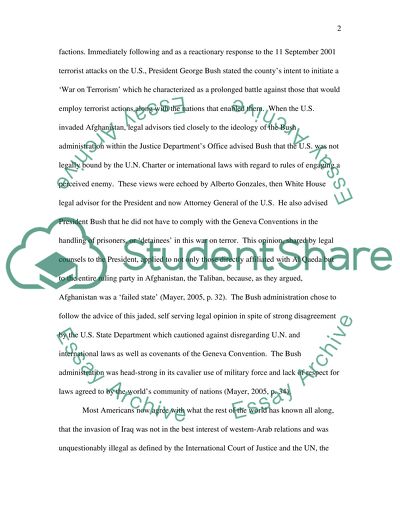 Controversial Issue Utilized by George W Bush during His Presidency