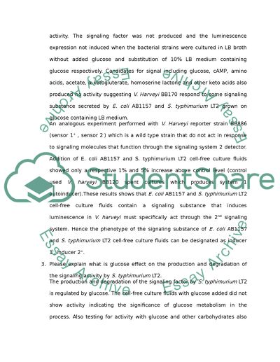 Quorum sensing in Escherichia coli and Salmonella typhimurium