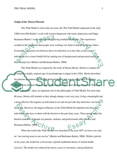 The Tidal Model of Mental Health Recovery