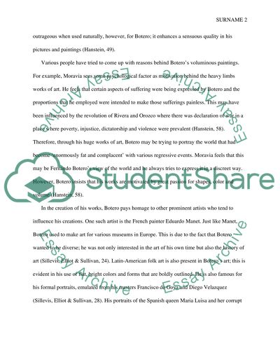 Fernando Boteros Style of Art