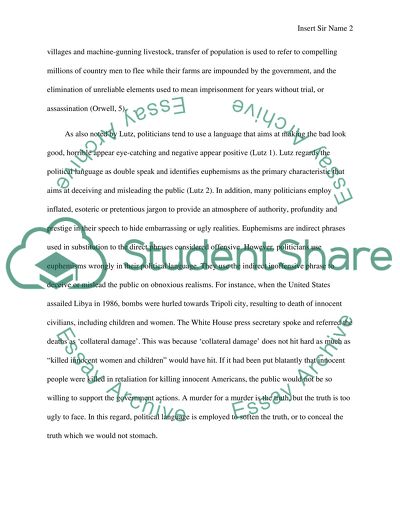 Analytical/Political Rhetoric