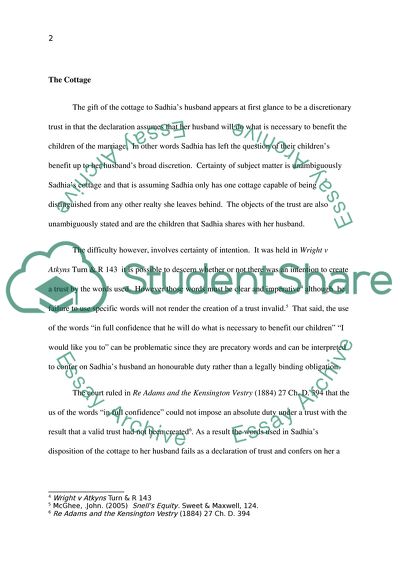 The Gift to Sahdias Employees and Their Relatives and Dependants