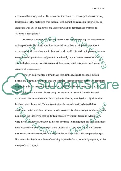 The Principles of Loyalty and Confidentiality