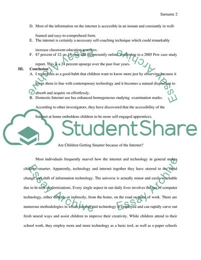 Are Children Getting Smarter because of the Internet