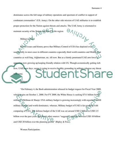 USA Military and UAE Military