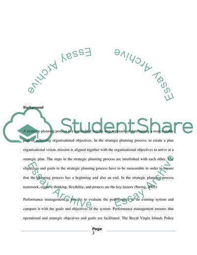 Performance management in the royal virgin islands police force