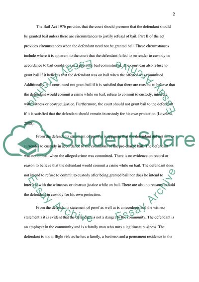 The Bail Act of 1976