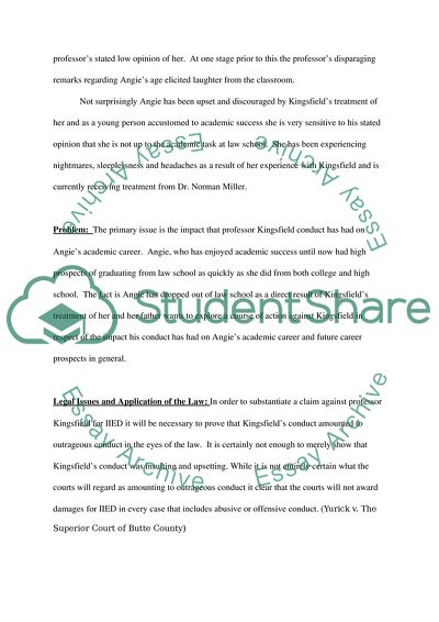 Analysis of Case of Angie That Dropped out of Law School