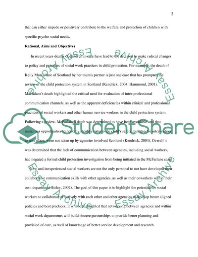 Social Work and Child Protection