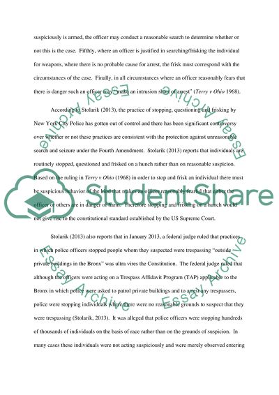 Terry v Ohio Stop Question Frisk