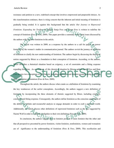 Expanding the Feminist Toolboxby Sonja Foss and Karen Foss