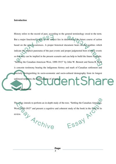 Settling the Canadian-American West, 1890-1915
