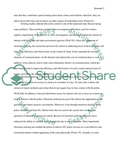 Dissertation on e policing
