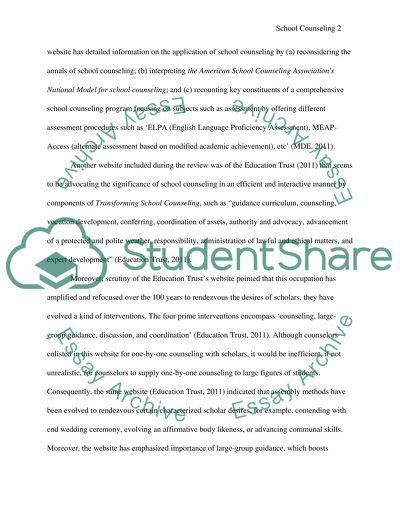 School counseling website review