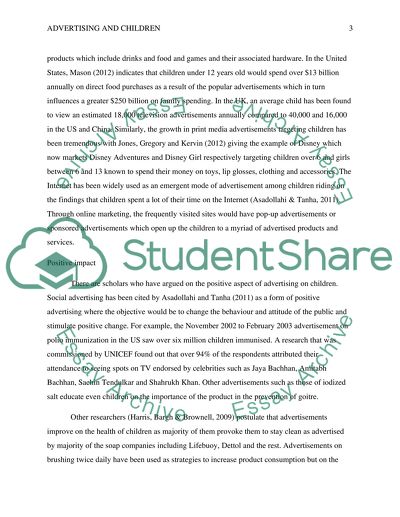 Effects of Advertising on Children