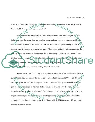 Significance of Post-War US Military Presence