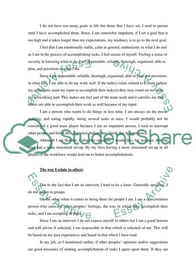 reflective essay on organisational structure