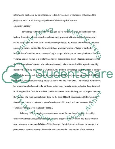 Violence against Women