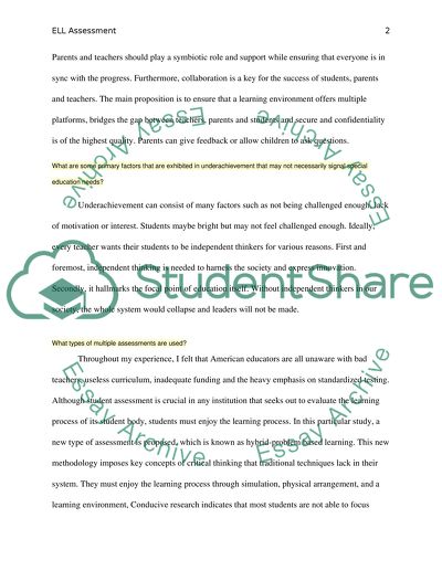 ELL Instructor Interview