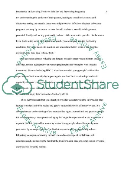 Importance of Educating Teens on Safe Sex and Preventing Pregnancy