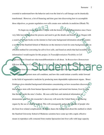 Effective Method of Converting Fat Cells into Liver Cells