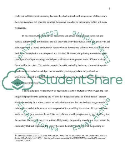 Le Dejeuner Sur Lherbe By Edouard Manet