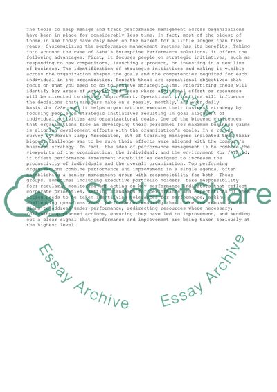 Performance Management Systems