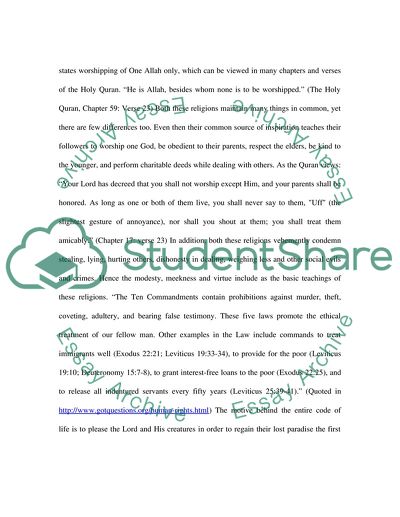 Unified Perception through Islam & Christianity